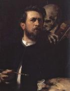 Arnold Bocklin Self-Portrait with Death Playing the Violin china oil painting artist